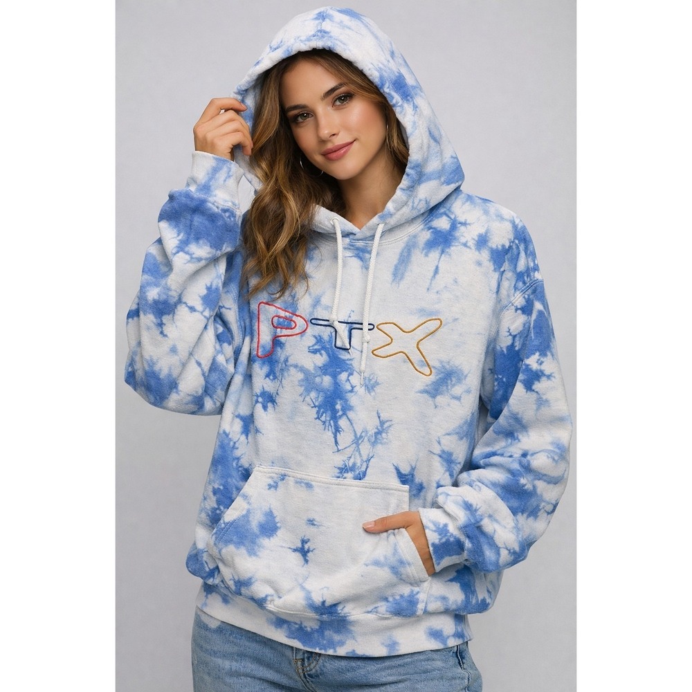 Pentatonix Band Hoodie Sweatshirt 2023 Tour Adult Medium Blue Tye Dye XL